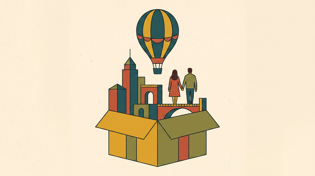 Illustration von Geschenkideen für Paare – KI-generiertes Bild