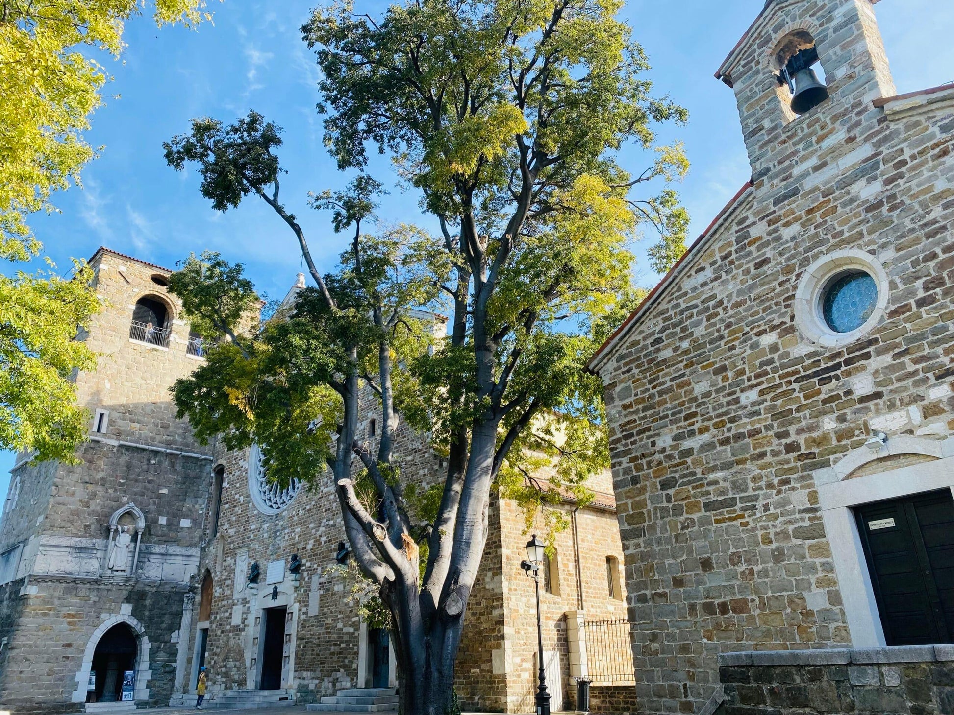 The churches of San Silvestro and Santa Maria Maggiore on San Giusto hill in Trieste