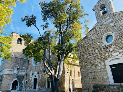 The churches of San Silvestro and Santa Maria Maggiore on San Giusto hill in Trieste